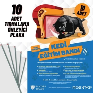 Roe Cat Panther Armor, Premium Kedi Tırmalama Önleyici, Şeffaf, Non-Toxic, 45 x 25 cm