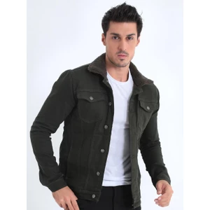 Erkek Içi Kürklü Kot Ceket