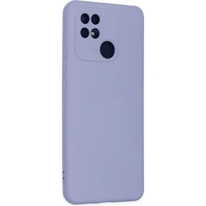 Xiaomi Redmi 10C Kamera Korumalı Lila Silikon Rubber Kılıf Arka Kapak