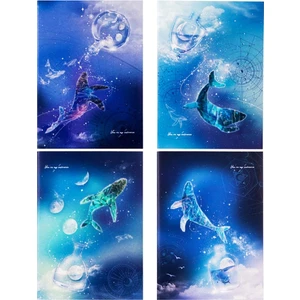 Notebook B5 40YP Whale Dream Defter QFB540