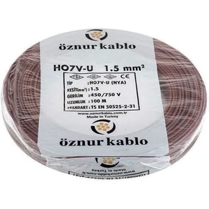 Nya Kablo Öznur 1,5 Luk Kahve Rengi (100 Metre)