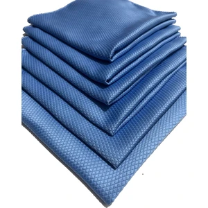 Blue Neon Baklava Desen Temizlik Bezi İz Bırakmayan Cam Bezi Mavi 40 x 40 cm 6'lı