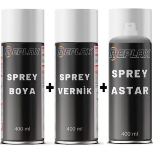 Piano Black Sprey Rötuş Boyası + Vernik + Astar