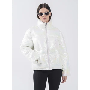 Şişme Mont Dik Yaka Fermuarlı