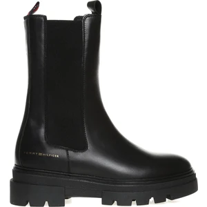 Tommy Hilfiger Deri Siyah Kadın Bot FW0FW06730BDS