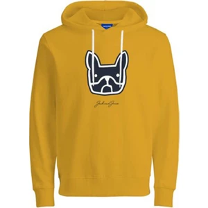 Jack & Jones Kapüşon Yaka Hardal Erkek Sweatshirt 12219677_JORCOMRADE Sweat Hood Fst