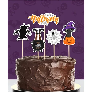 Neşeli Günlerim Cadılar Bayramı Halloween Pasta Süsü Seti