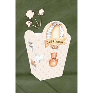 Neşeli Günlerim Ayıcık Temalı *popcorn (Mısır) Kutusu *8'li Paket