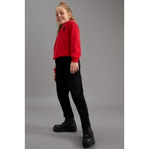 Kız Çocuk Slouchy Fit Paperbag Bel Fit Jean Pantolon R7124A621AU