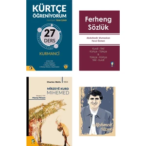 Dara Yayınları Kürtçe Öğreniyorum - Kürtçe Sözlük - Ferheng - Kürtçe Öğrenme Seti - Birinci Seviye
