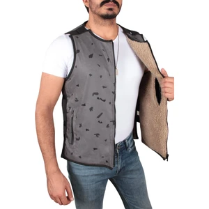 Tom Free Denim Giyim Erkek Içi Kürklü Yelek 518SG