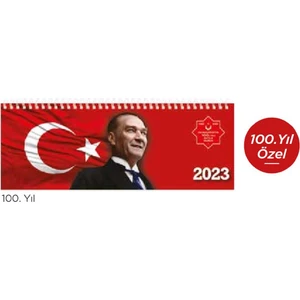 Keskin Color Aj-65 12X33 Masa Ajanda Takvimi Atatürk 100.YIL