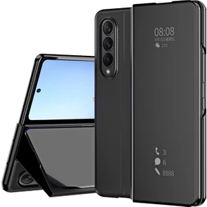 Samsung Galaxy Z Fold 4 Kaplama Aynası Sert Pc Pu Tam Darbeye Dayanıklı Koruma Cep Telefonu Kılıfı Kapağı (Yurt Dışından)