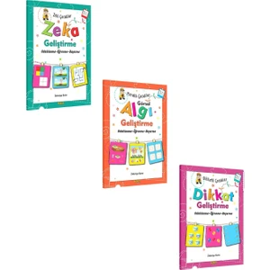 Kukla Zeka Geliştirme Dikkat Geliştirme Algı Geliştirme Seti 3 Kitap (3+ Yaş)
