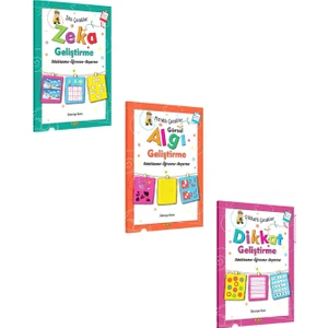 Kukla Zeka Geliştirme Dikkat Geliştirme Algı Geliştirme Seti 3 Kitap (5+ Yaş)