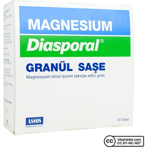 Magnesium Diasporal Granül 20 Saşe