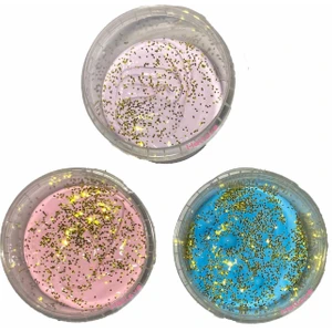 Simli Slime Ele Yapışmayan Gold Slime Slaym 3 Renk Pofuduk Slime