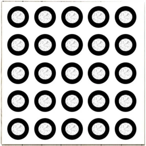 Etiket Sanatı 3D Tarama Işaretleme Puan Göstergesi Noktası Tanımlama Nokta 1 Paket: 2000 Adet Dış Çap: 10MM Iç Çap: 6mm