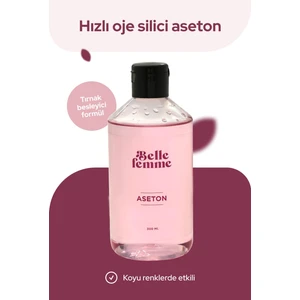 Belle Femme Koyu Renklerde Etkili, Tırnak Besleyici Gliserinli Aseton 300 ml