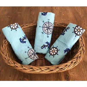 Baskılı Müslin Bebek Örtüsü 3'LÜ PAKET