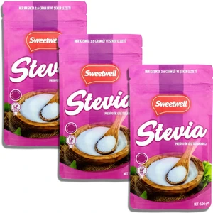 Stevia Prebiyotik Lifli Toz Sofralık Tatlandırıcı 3 x 500 gr