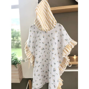 Asu Baby&Kids Lemonita Organik Pamuk Fırfırlı Müslin Panço