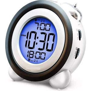 LED Işıklı Yüksek Zil Sesli Dijital Masa Saati Zaman Tarih Çift Alarm