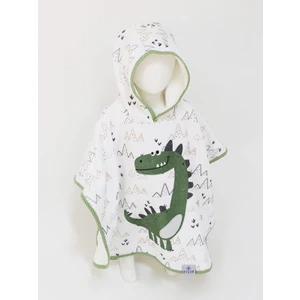 Çocuk Panço Havlu Yeşil Dino