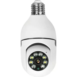 Wifi 360 Panoramik Ampul Kamera Gece Görüş Ses Akıllı Hareket Algılayıcı