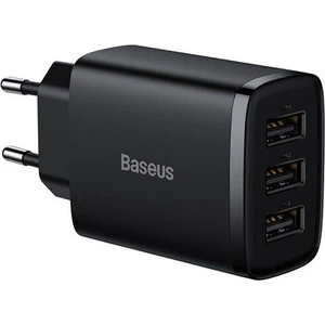Kompakt 3 USB Portlu 17W Hızlı Şarj Başlığı Adaptörü
