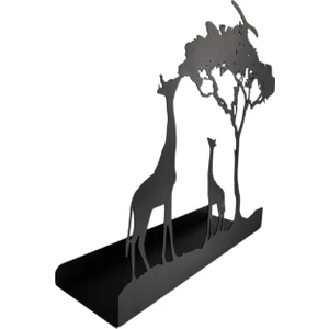Hobi Demir Sanat Siyah Metal Dekoratif Zurafa Metal Mumluk Şamdan