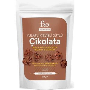Yulaflı Cevizli Sütlü Çikolata 50 gr