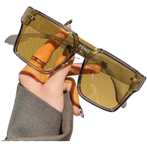 UV400 Koruyucu Kadın Güneş Gözlüğü - Gri (Yurt Dışından)