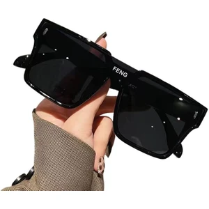 UV400 Koruyucu Kadın Güneş Gözlüğü - Siyah (Yurt Dışından)