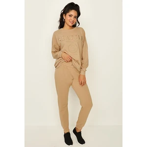 Select Moda Kadın Şardonlu Örme Basic Jogger Eşofman Altı