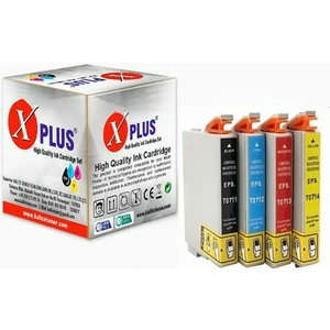 Xplus® Stylus DX4400 T0711 T0712 T0713 T0714 4 Renk Muadil Kartuş Seti 500 Sayfa