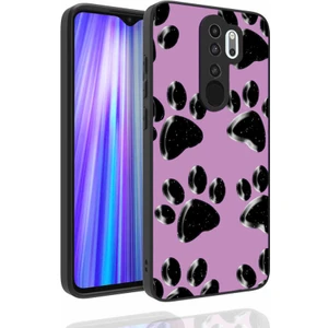 Case 4U Xiaomi Redmi Note 8 Pro Kılıf Desenli Kamera Korumalı Parlak Nora Kapak NO3 Renkli