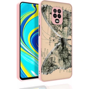 Case 4U Xiaomi Redmi Note 9 Pro Kılıf Desenli Kamera Korumalı Parlak Nora Kapak NO4 Renkli