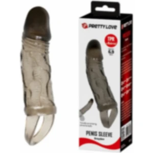 Pretty Love 2 cm Dolgulu Zenci Penis Kılıfı Uzatmalı Prezervatif Dildo