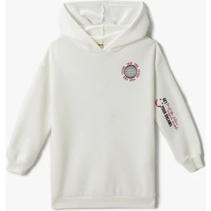 Baskılı Kapüşonlu Sweatshirt