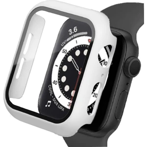 Apple Watch 44MM Sense Kasa ve Ekran Koruyucu Beyaz