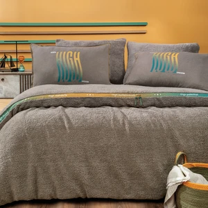 Bedding Coverme High Çift Kişilik Battaniye Nevresim Takımı - Kahverengi