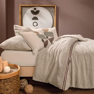 Bedding Coverme Stone Çift Kişilik Battaniye Nevresim Takımı - Bej