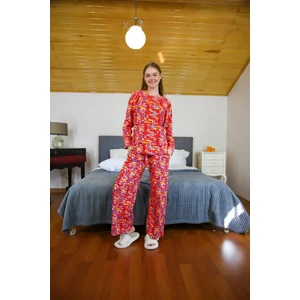 Kadın Penye Bol Paça Pijama Takım 4127
