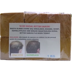 Sarı Bıttım Menengiç Sabunu 1 kg %85 Bıttım Yağı