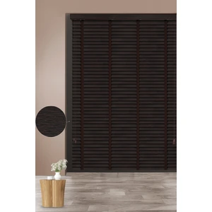 401-BORDO Kırçıllı Siyah Polywood Jaluzi