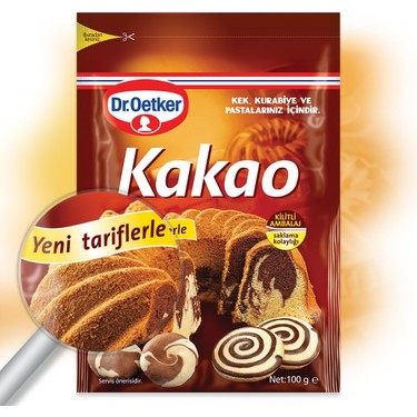 DR.OETKER KAKAO KİLİTLİ AMBALAJ 100G