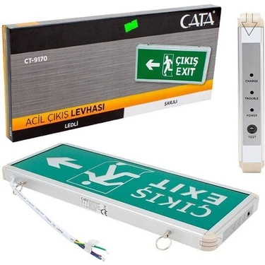 Cata CT-9170 Ledli Exıt Armatür - Acil Çıkış Levhası (3 Saat