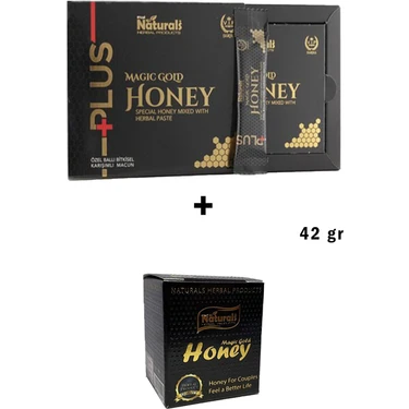 Naturals Plus Tek Kullanımlık Bitkisel Karışımlı Macun 12 Şase + Magic Gold Honey 42