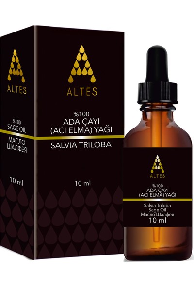 Altes %100 Saf Adaçayı ( Elma ) Uçucu Yağı / Sage Oil / Salvia Triloba 10ML